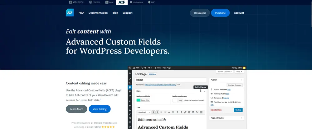Advanced Custom Fields (ACF) Custom Fields Plugins