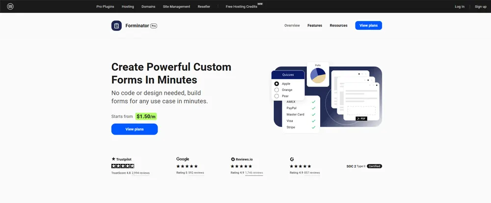 Forminator Web Form Plugins