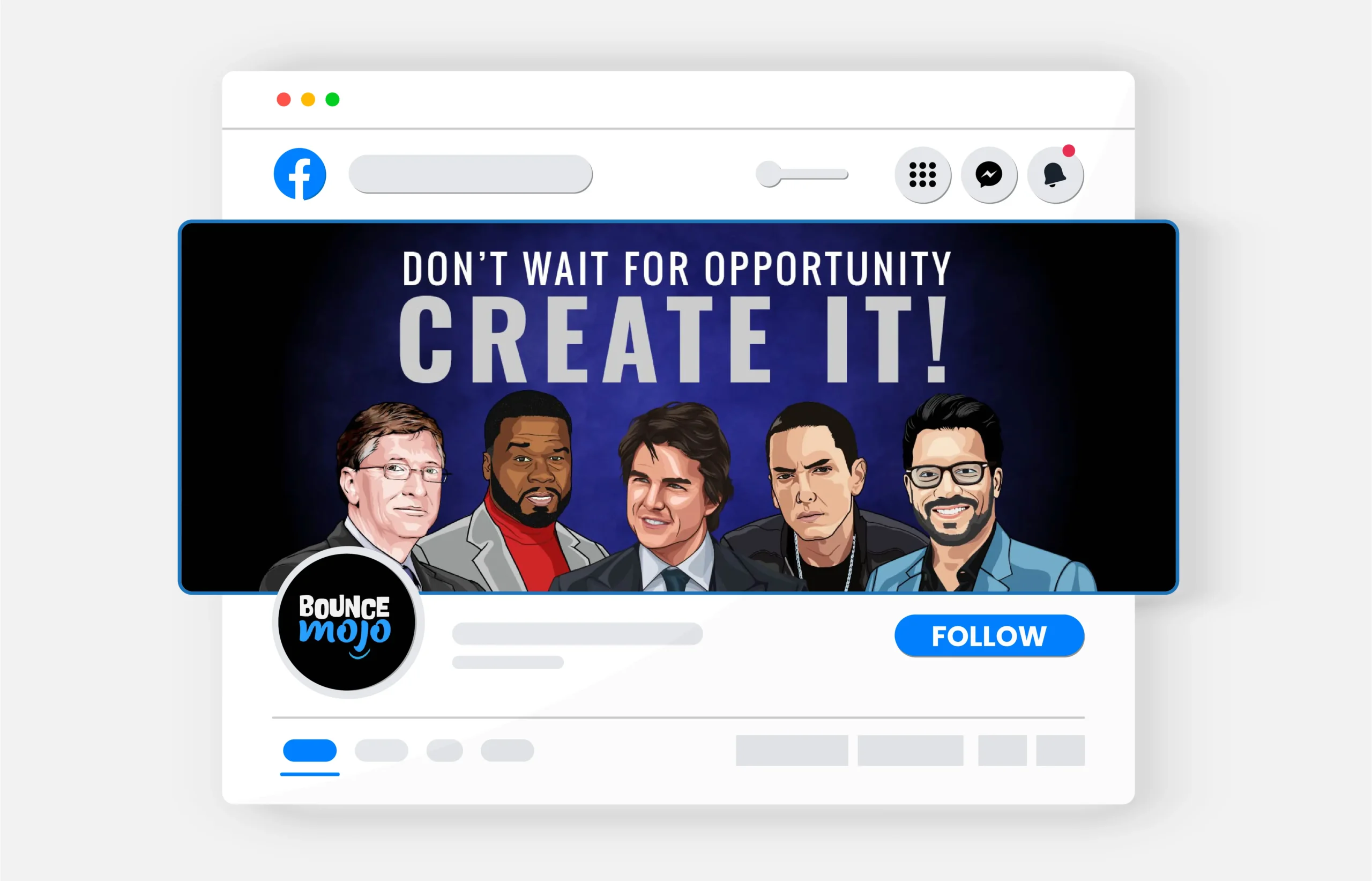 Create Your Opportunity Inspirational Banner with Speakers