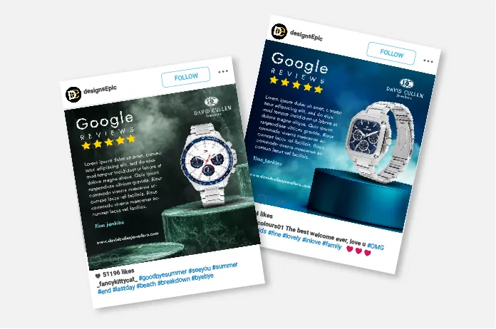 Luxury watches with high Google reviews and ratings
