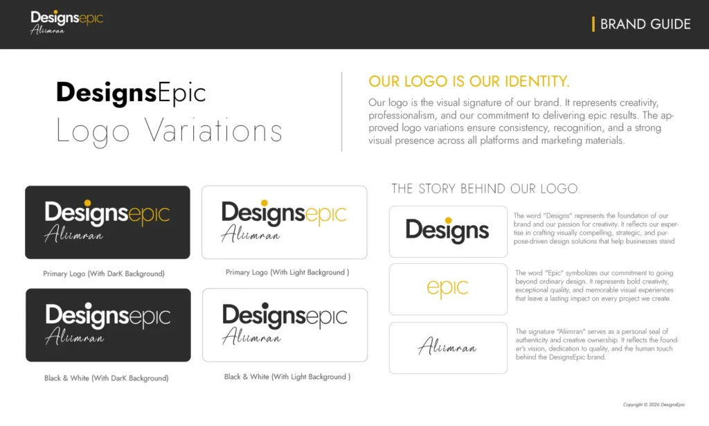 Example Brand Identity Design Logo DesignsEpic